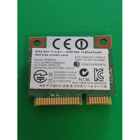 Asus – Carte Wi-Fi Asus X202E – AR5B225 – pièce détachée PC portable