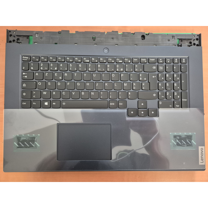 Clavier français bleu pour Lenovo Legion 5-17ach6. vue de face.