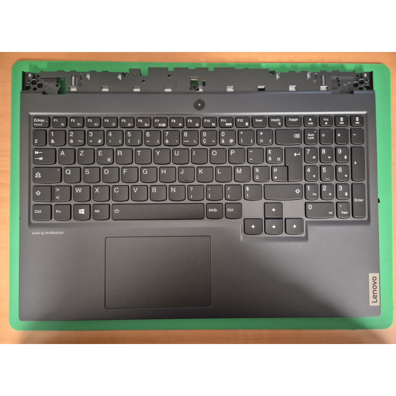 Clavier Français gris pour Lenovo Legion 5-15arh05. vue de face.