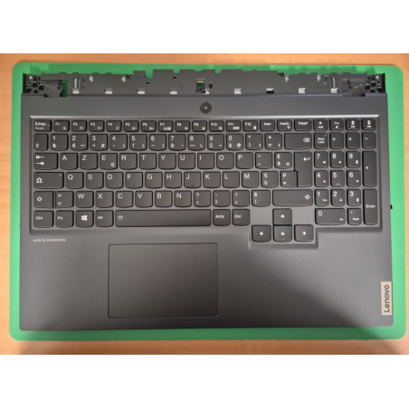 Clavier Français gris pour Lenovo Legion 5-15arh05. vue de face.