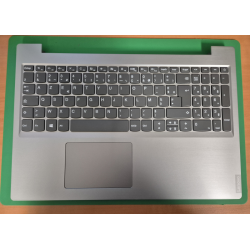 Clavier Français gris pour Lenovo Ideapad  l3-15itl6. vue de face.