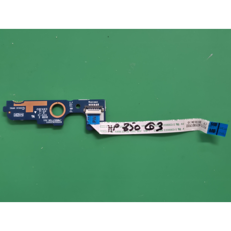 HP – Bouton power HP 850 G3 – 6050A2835601 – pièce détachée PC portable