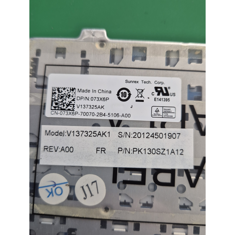 Clavier AZERTY - NSK-LA0SC - 073X6P pour DELL Inspiron 15-3521