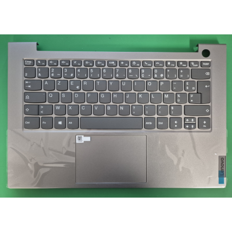 Clavier Français gris pour Lenovo Thinkbook 14 g2 itl. vue de face.