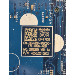 Carte Mère 0P47D9 Intel I7-1165G7 Nvidia MX350 pour Dell Inspiron 7706