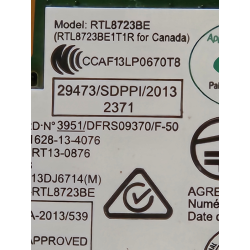Asus – Carte Wi-Fi Asus R541UJ – RTL8723BE – pièce détachée PC portable
