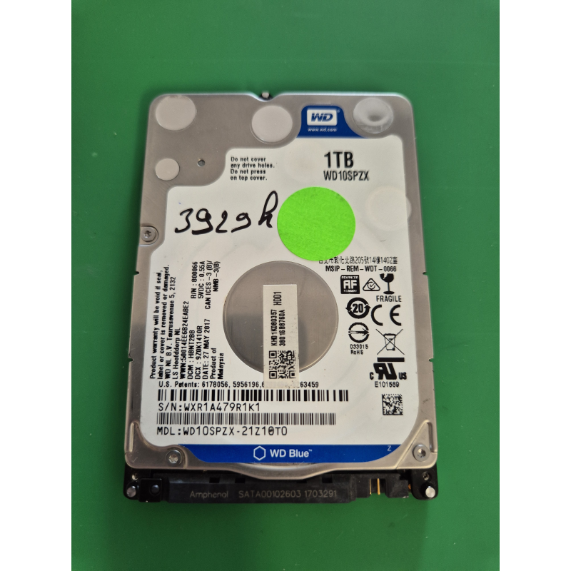 Marque inconnue – Disque dur western digital 1to – pièce détachée PC portable