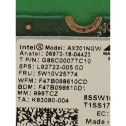 Carte Wi-Fi Intel AX201NGW (L92722-005) pour HP EliteBook 840 G8