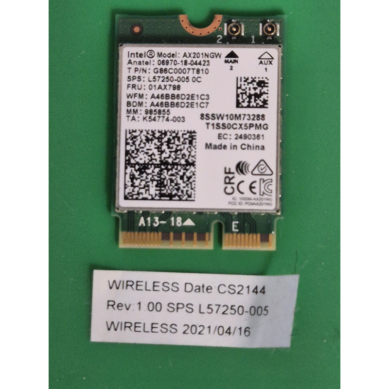 Carte Wi-FI HP 470 G7