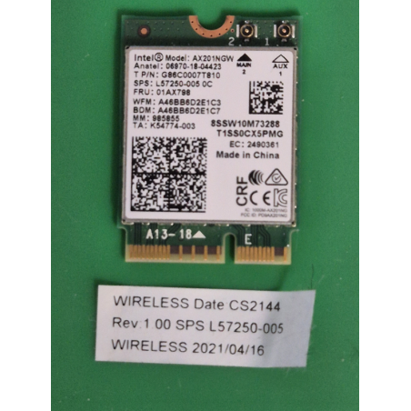 Carte Wi-FI HP 470 G7
