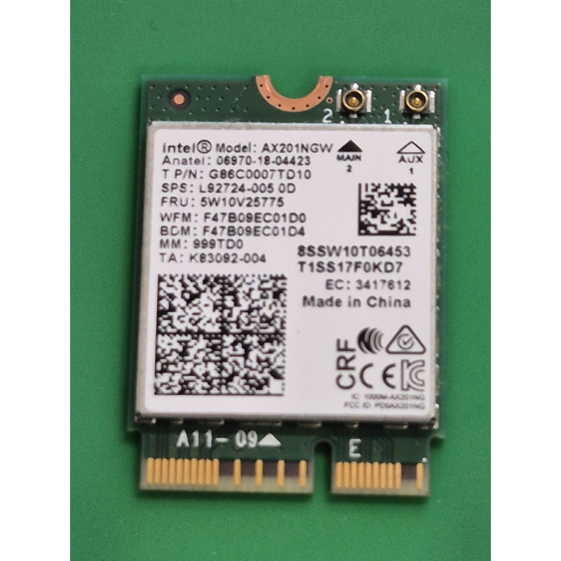 Acer – Carte Wi-Fi Acer AV15-51 – AX201NGW – pièce détachée PC portable