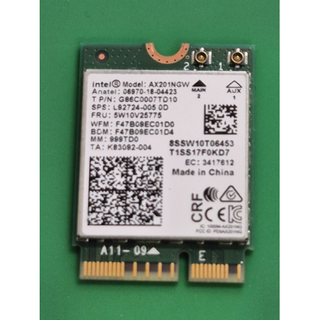 Acer – Carte Wi-Fi Acer AV15-51 – AX201NGW – pièce détachée PC portable