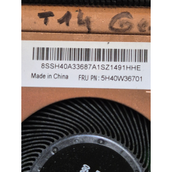 Lenovo – Ventilateur ThinkPad T14 Gen 1 – Référence inconnue – pièce détachée PC portable