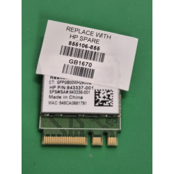Carte WiFi Bluetooth Realtek RTL8723BE 855106-855 pour HP 17-X séries