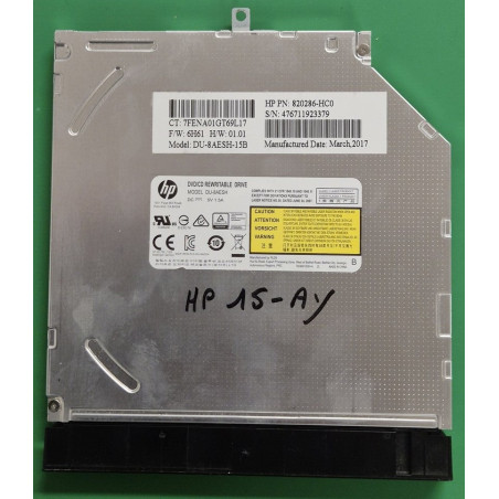 Lecteur DVD HP 15-AY