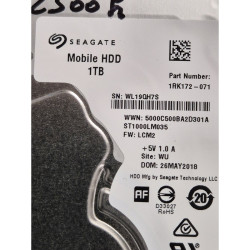 Disque Dur interne Seagate 2.5" 1RK172-071 ST1000LM035 5400RPM Sata