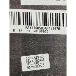 Plasturgie de base coque inférieure EAY17005A3S grise pour HP 17-F