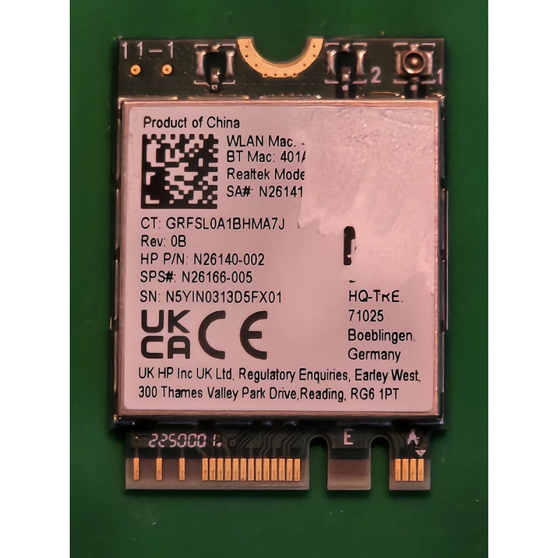 Carte Wi-Fi HP 15-FC