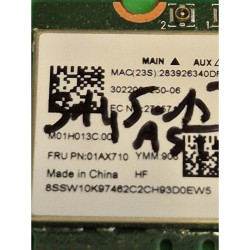 Carte Wi-Fi Bluetooth Realtek RTL8821CE 01AX710 pour Lenovo S145-15AST