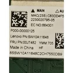 Carte Wi-Fi Realtek RTL8821AE SW10A11648 pour Lenovo IdeaPad 320-15AST