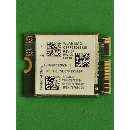 HP – Carte Wi-Fi HP 650 G2 – 797406-001 – pièce détachée PC portable