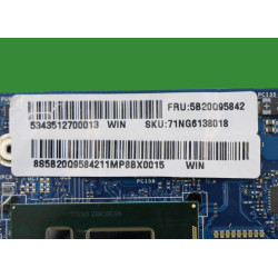 Lenovo – Carte mère Yoga 730-13IKB – CARTE-MERE-LENOVO- 5B20Q95842 – pièce détachée PC portable