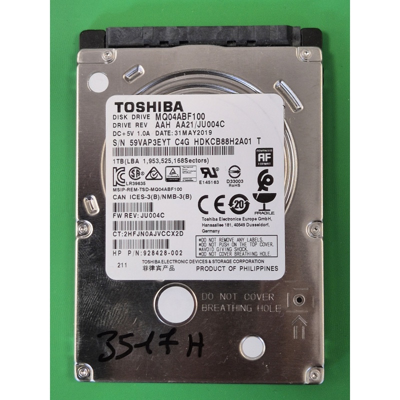 HDD Toshiba MQ04ABF100 – MQ04ABF100 – disque dur PC portable