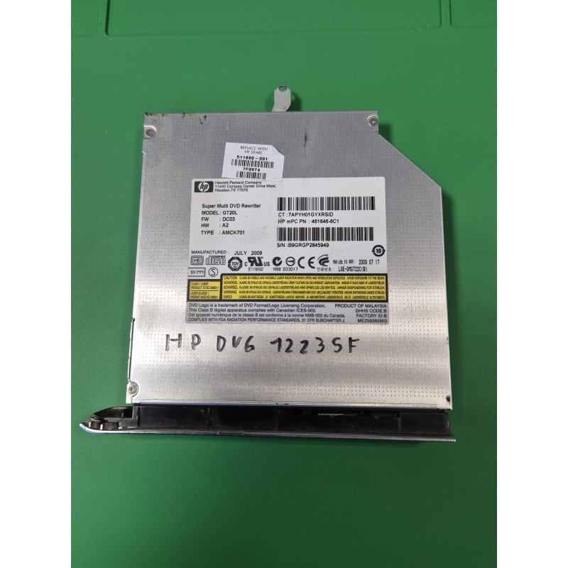 HP – Lecteur DVD HP DV6-1223SF – 511880-001 – pièce détachée PC portable