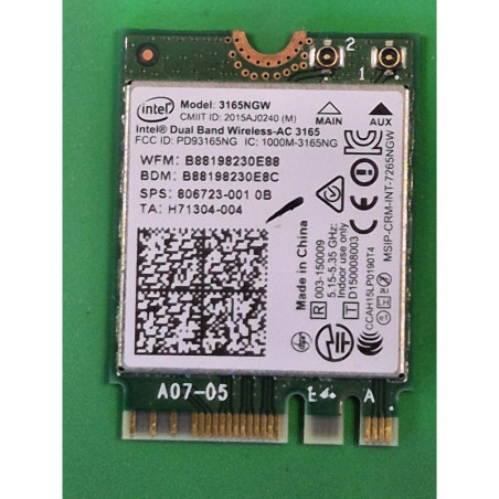 HP – Carte Wi-Fi HP 255 G5 – 806723-001 – pièce détachée PC portable