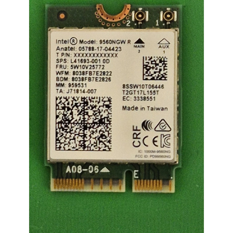 Lenovo – Carte Wi-Fi Ideapad 3-17IML05 – 5W10V25772 – pièce détachée PC portable