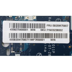 Lenovo – Carte mère Ideapad 710S Plus-13IKB – 	5B20M75907 – pièce détachée PC portable