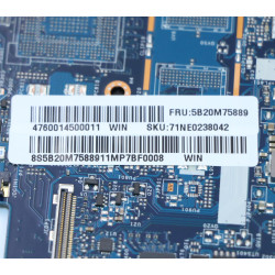 Lenovo – Carte mère Ideapad 710S Plus-13IKB – 	5B20M75889 – pièce détachée PC portable