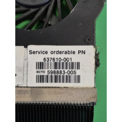 HP – Ventilateur HP DV6-3350EF – 637610-001 – pièce détachée PC portable
