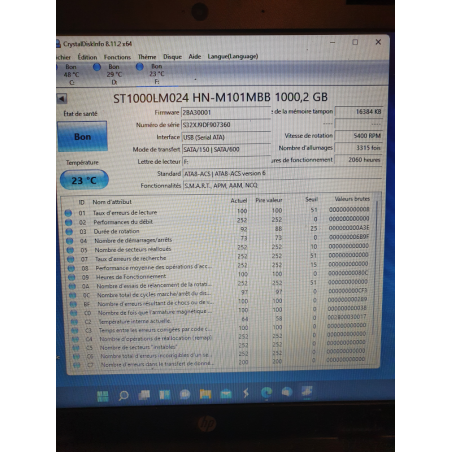 Disque Dur Samsung 2.5" ST1000LM024 1 To pour ordinateur portable
