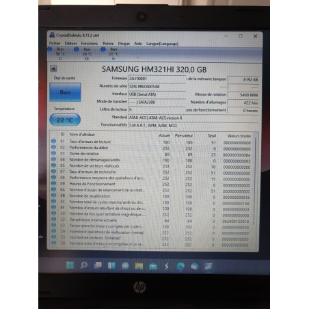 Samsung – HDD Samsung HM321HI – pièce détachée PC portable