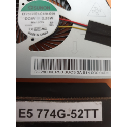 Ventilateur + Dissipateur Thermique DC28000ERS0 pour Acer E5-774G