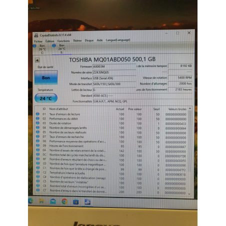 Disque dur Toshiba 500 go