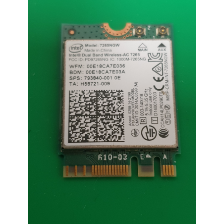 Carte Wi-Fi Intel 7265NGW (793840-001) occasion pour HP Omen 15-AX