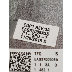 Plasturgie de Base, boitier inférieur EAG3700506A pour HP 17-AB séries