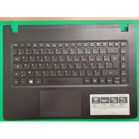 Clavier AZERTY TFQ4DZ8PTATN noir pour ordinateur Acer Aspire A114-31