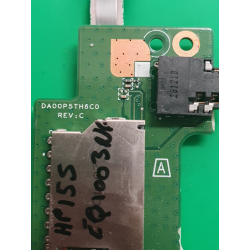 Carte fille Audio Jack & Lecteur de Carte DA00P5TH6C0 pour HP 15S-EQ