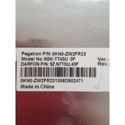 Clavier AZERTY 0KN0-ZW2FR23 noir pour Toshiba Satellite C870D