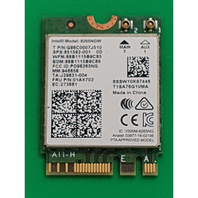 Asus – Carte Wi-Fi Asus N580V – 8265NGW – pièce détachée PC portable