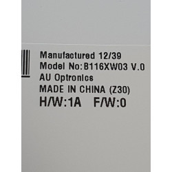 AU Optronics – 11.6 pouces – Dalle Asus X202E – pièce détachée PC portable